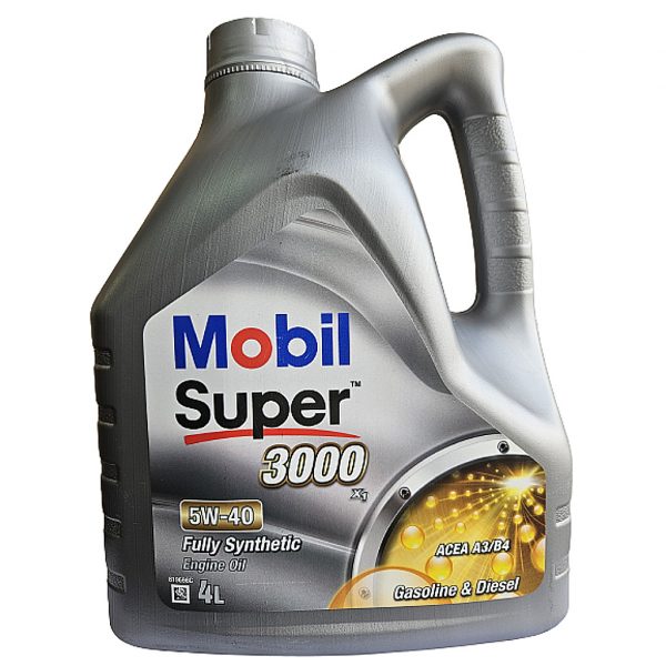 Mobil Super 3000 X1 5W-40 4л масло моторное синтетическое