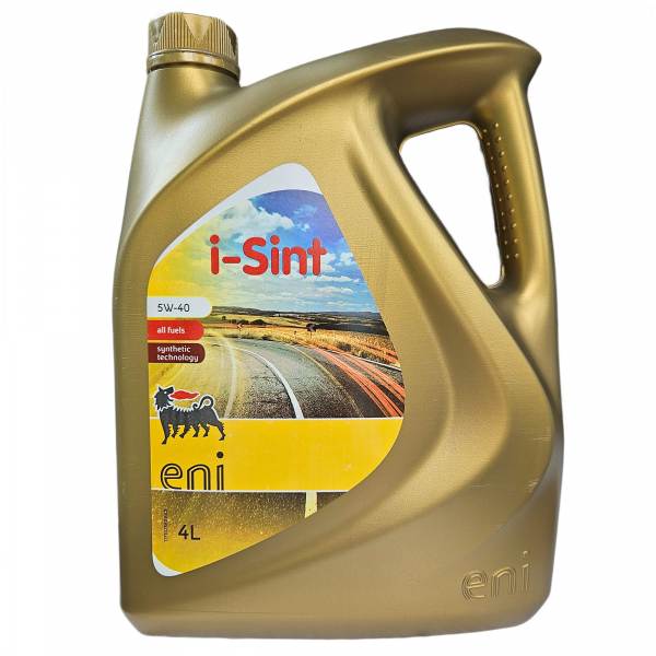 Купить моторное масло Eni i-Sint 5W-40 синтетическое, канистра 4 литра, вид спереди